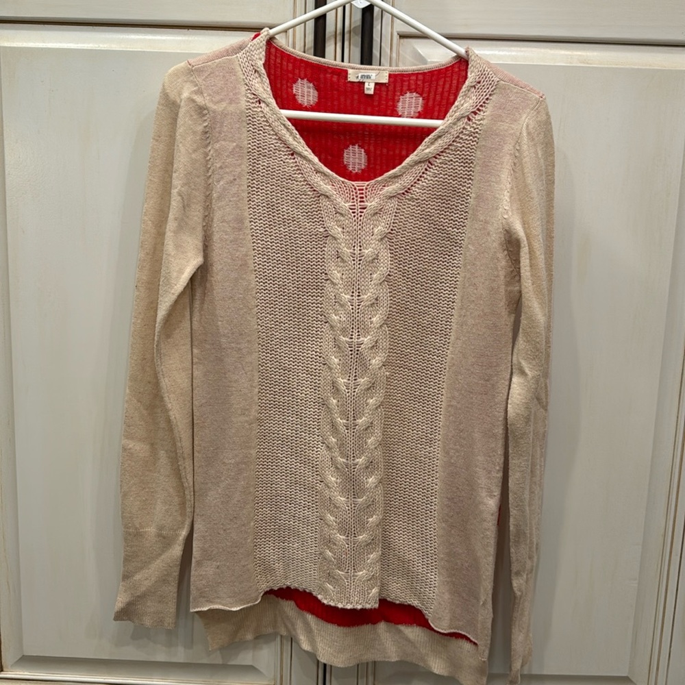 Polka dot sweater